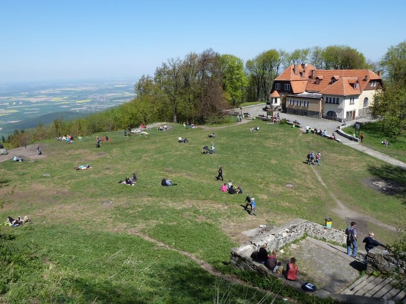Widok ze szczytu Ślęży